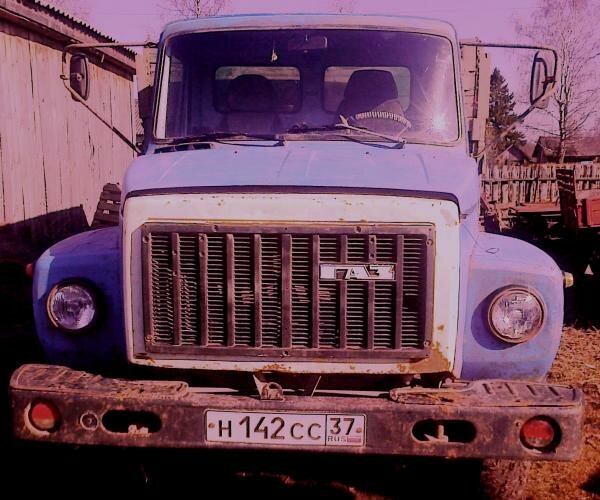 ГАЗ 3307, 93 год выпуска, цвет синий, пробег 99 тыс. самосвал. Родники